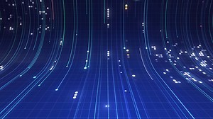 Blue digital background with lines