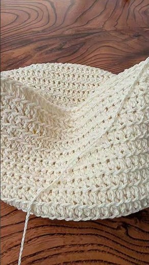 How to make a tote drawstring bag 🧶 Have fun knitting ~ #crochet #handmade #basiccotton #cottonya...