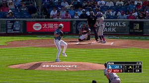 Betts suffers apparent injury on checked swing