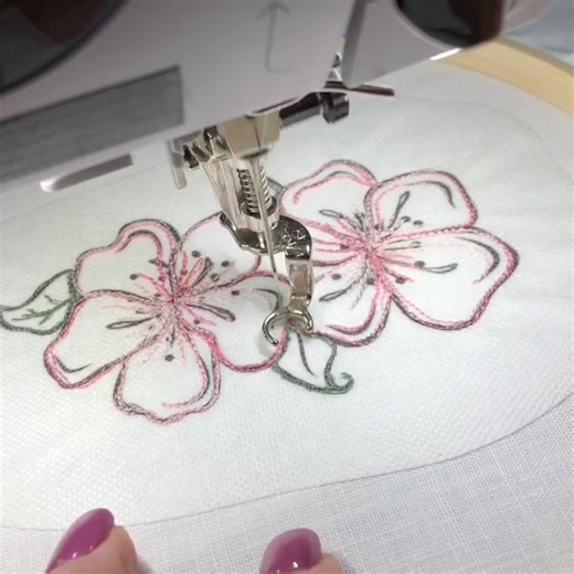 Amazing what can be done with an embroidery transfer! | Lizzy Curtis