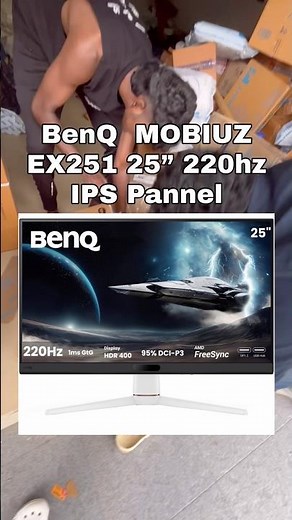 BenQ Mobiuz EX251 220hz Monitor Unboxing | TheRealMowglee