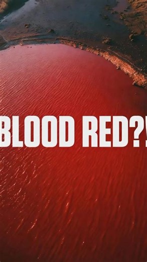 The Blood-Red Lake in America 😳🌡️ #facts #usafacts #americafacts