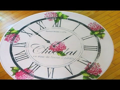 How I decoupaged my Glass table top with napkins