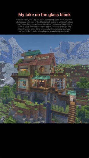 Glass blocks #minecraftbuilding