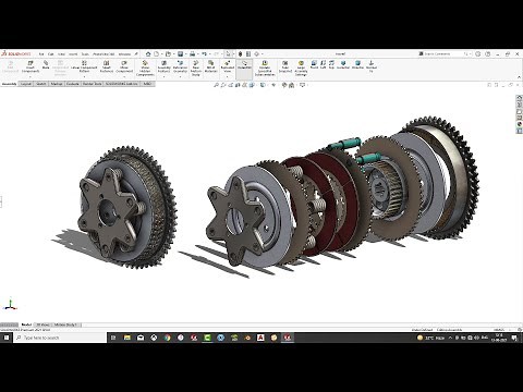 Solidworks Tutorial # 211 How to Design Clutch Plate Assembly in Solidworks By SW Easy Design