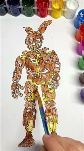 Coloring Freddy Step By Step 🎨 From Black & White To Life