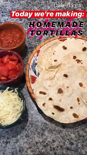 33K views · 136 reactions | Homeade>store-bought anyday. Follow along as our Culinary Assistant Maggie shows you how to make tortillas from scratch. Get the full recipe here: https://trib.al/qNvgLM6 | Taste of Home | Facebook