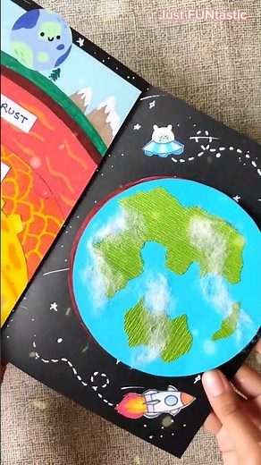 🌍 Layers of the Earth School Project / Assignment | Science TLM #schoolproject #schoolcrafts #tlm