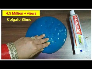 How to make slime with toothpaste at home | Slime Challenge | DIY Colgate Slime
