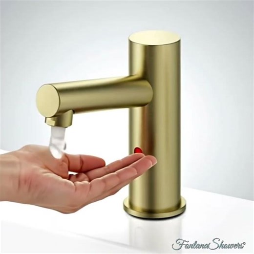 Fontana SafeTouchless™ Series Brushed Gold Sensor Faucet FS-2141