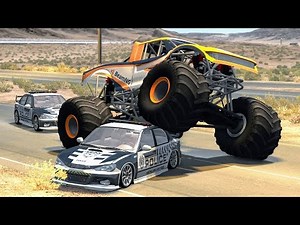 Crazy Police Chases #4 - BeamNG Drive Crashes