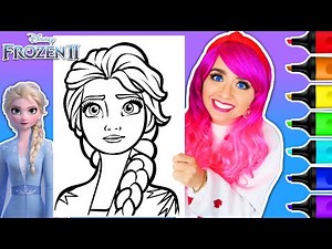 Coloring Frozen 2 Elsa The Snow Queen | Ohuhu Art Markers