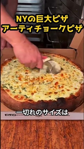 【カロリーの暴力】NYで一番ヤバい巨大ドロドロピザ #shorts