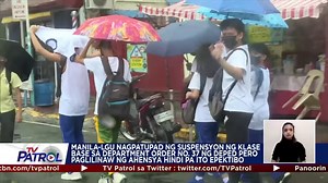 39K views · 366 reactions | Nilinaw ng DepEd na hindi pa epektibo ang Department Order No. 37 na layong maging batayan sa pagsususpinde ng klase tuwing may kalamidad na unang lumabas sa website ng kagawaran. Pero bago lumabas ang paglilinaw ng DepEd, nagsuspinde na ng klase ang isang LGU batay sa naturang order. | TV Patrol | Facebook