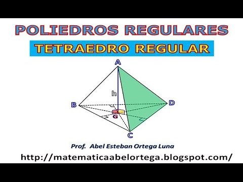 EL TETRAEDRO REGULAR