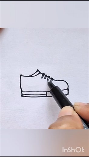 Shoe drawing so easy you'll do it wrong #drawing #shorts #trending