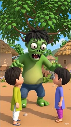 Scary Zombie in Village 😱 | Kids vs Zombie Story | Funny Zombie #plantsvszombies #mobilegame #pvz
