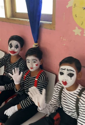 Variasi make up pantomim tiap sekolah part 2 #pantomim