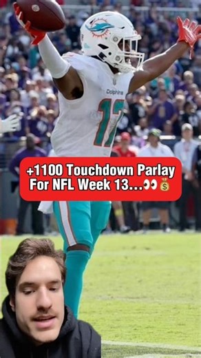 +1100 NFL Touchdown Parlay For Week 13👀🏈💰