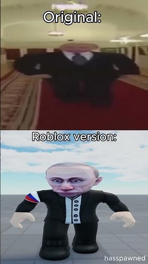 Wide putin walk meme 😆 : Original vs Roblox version #roblox #robloxfunny #robloxanimation #tweening