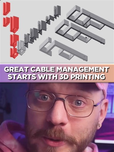 DIY Cable Management with Aluminum Extrusion & 3D Printing