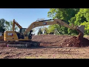 New CAT 320 Excavator Digging Out Basement