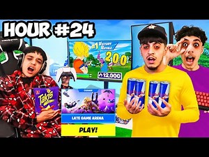 Playing Late Game Arena Until We Fall Asleep Challenge w/ Brothers! (Fortnite)