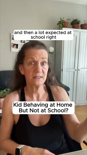 My son behaves at home but at school he cries when he can’t complete a task. Does he cry at home when he can’t complete a task? What might be going on is that your expectations of him at home compared to at school are unmatched. For example, does he have chores and rules to follow at home? There could be an imbalance where when he goes to school, there are responsibilities and rules he has. You know, the more you give your kids chores and responsibilities and that before they even start school, 