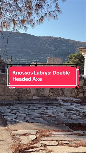 The sacred #symbol of the Minoans at Knossos on Crete, the labrys likely gave its name to the #labyrinth or the house of the double-headed axe #storytime #history #foryoupage