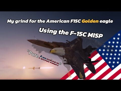 my grind for the American F15C GOLDEN EAGLE using the F-15C MISP II EAGLE | Roblox wings of glory