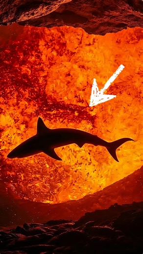 Estos animales viven DENTRO de un VOLCÁN (sin quemarse) 🌋😳 #shorts