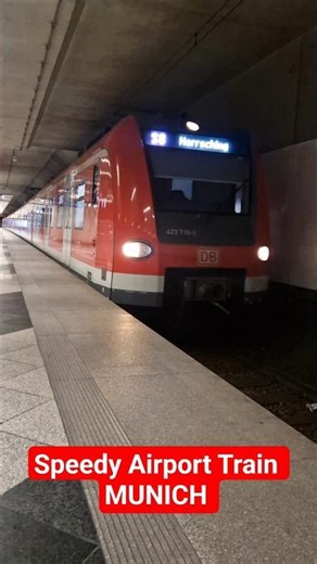 Germany City Train | Airport Train | German | Munich Germany | #shortsvideo