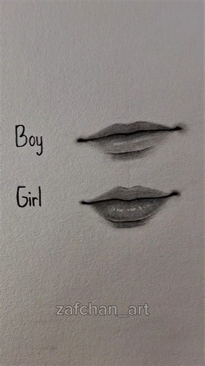 Drawing easy Lips Boy and Girl ✨️ #drawing #tutorial #howtodraw #sketch #art #shorts