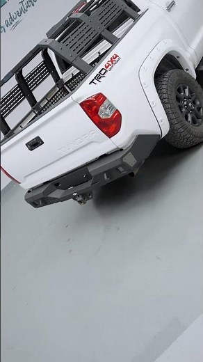 Tundra Transformation! Heavy-Duty Steel Rear Bumper with LED Spotlights for Toyota Tundra丨Hooke Road