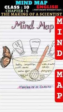 Mind Map : The Making of a Scientist - Class 10 English ( Foot Prints without Feet ) Chapter 6