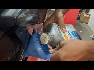 Engine oil changing process | shell advance ultra 10w40