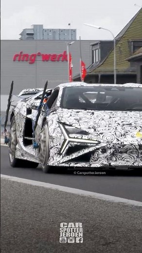 2027 Lamborghini Revuelto SV Prototype Caught Testing At The Nürburgring