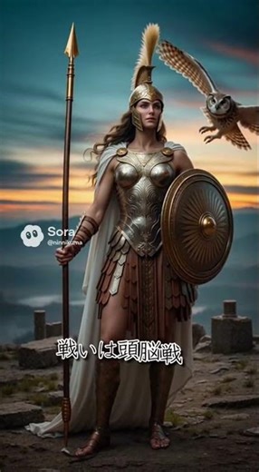 知恵と戦略の女神、アテナ #ギリシャ神話 #アテナ #知恵 #女神 #雑学