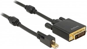 DeLOCK 83728 5m Mini DisplayPort DVI Zwart video kabel adapter | bol