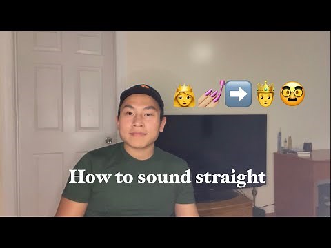 How to sound straight