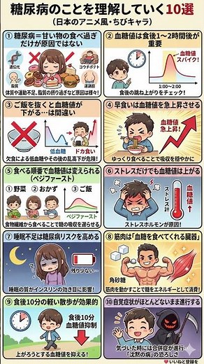 【放置厳禁】糖尿病の意外な真実10選｜甘い物だけじゃない？血糖値を下げる「新常識」を徹底解説！
