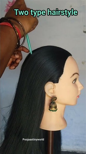 Two different hairstyle for girls 🌹🌹..#poojaastinyworld #hairstyletutorial #trending