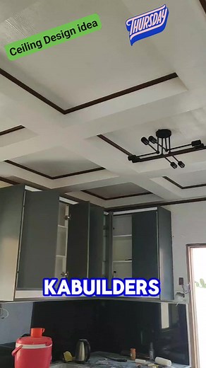 Our simple ceiling design idea. There are a lot of obstruction due to beam protrusion. We manage to make it as a design. #concreteformedblocks #fbreels #reelsfb #houseandlotforsaleph #doors #HouseAndLotForSale #construction #architechture #constructionlife #everyone | Concrete Formed Blocks