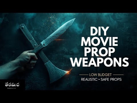 DIY Wooden Weapons for Short Films 🔥 | Realistic & Safe Film Props (Low Budget)