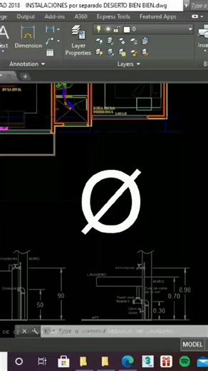 Cómo agregar el símbolo del diámetro en AutoCAD