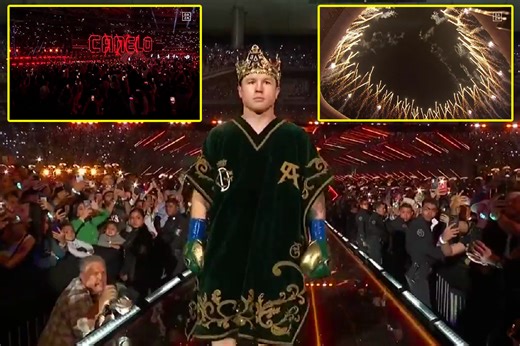 Canelo Alvarez makes spectacular ring walk before Mexico homecoming fight against John Ryder