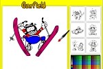 Play Garfield Coloring Page | Free Online  Games. KidzSearch.com