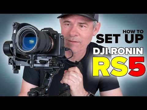 Set up + balance DJI RS5 Gimbal, tutorial + Vertical Mode