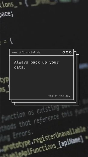 🇩🇪 Sichere immer deine Daten. Regelmäßige Backups schützen vor Datenverlust und ste...