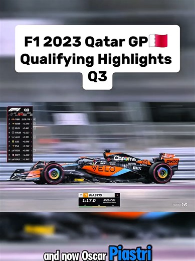 F1 2023 Qatar GP🇶🇦 Qualifying Highlights Q3 #f1 #fyp #foryoupage